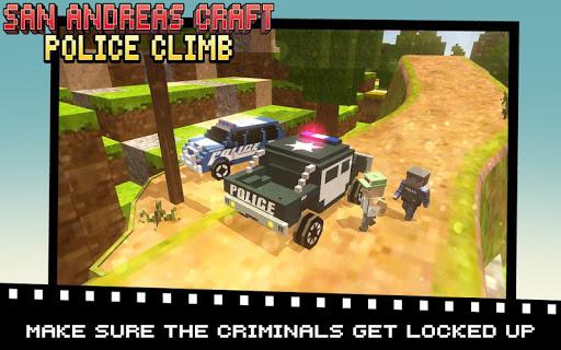 San Andreas Craft Police Climb - Gameplay image of android game