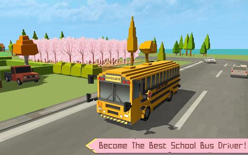 School Bus Game Blocky World - عکس بازی موبایلی اندروید