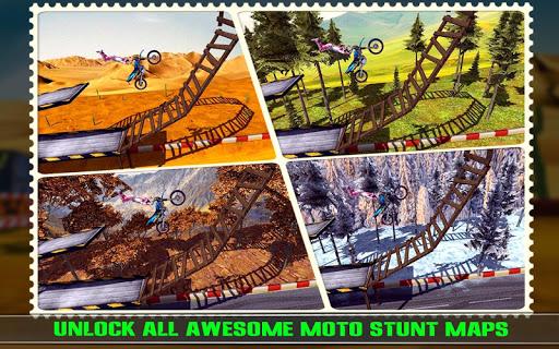 Stunt Bike Challenge 3D - Gameplay image of android game