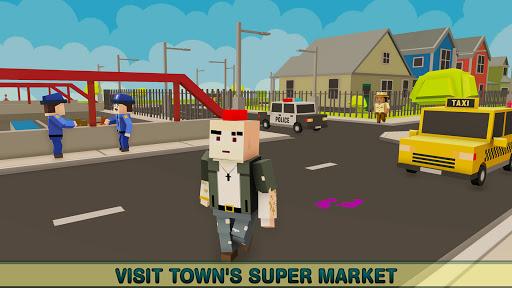 Virtual Life In A Simple Blocky Town - عکس بازی موبایلی اندروید