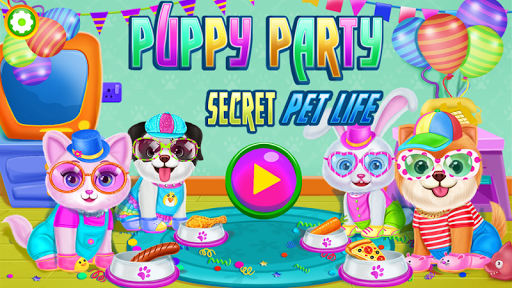 Puppy Party 🐶 Secret Pet Life Day Care Dog Games - Gameplay image of android game