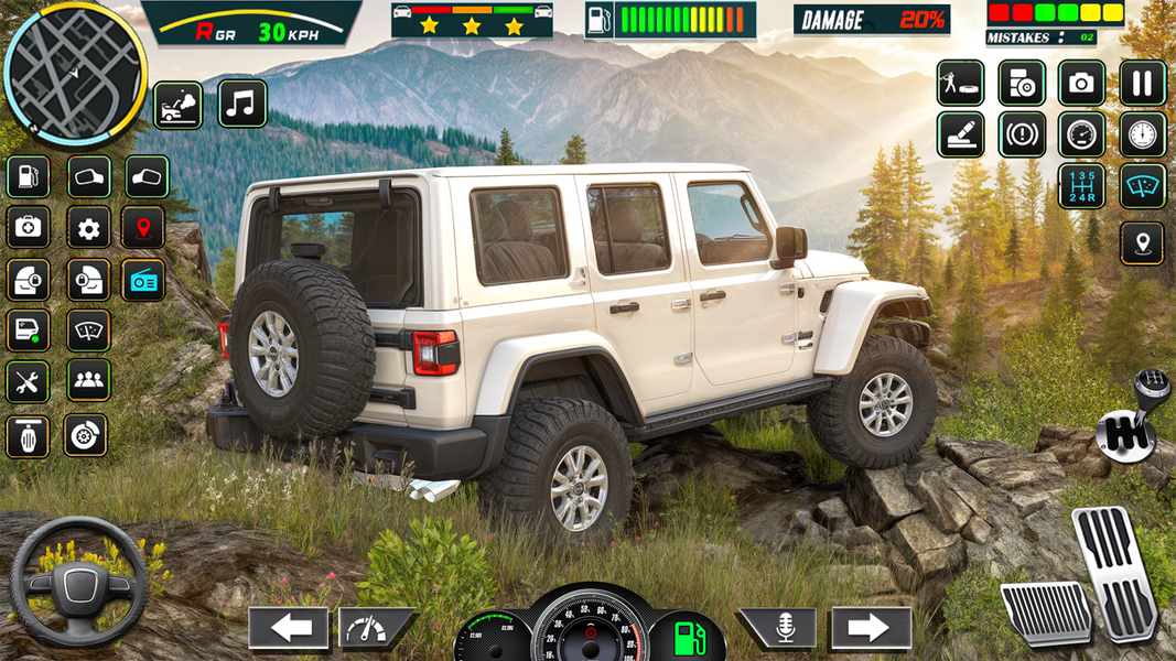 Jeep Driving Real Jeep Game - Gameplay image of android game