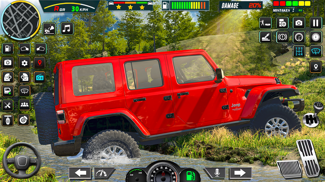 Jeep Driving Real Jeep Game - Gameplay image of android game