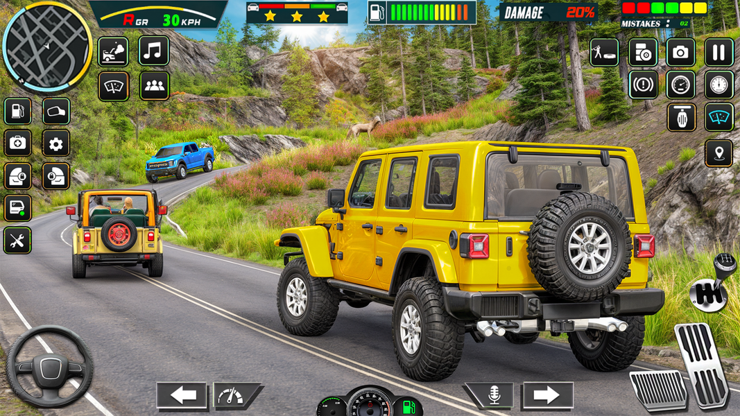 Jeep Driving Real Jeep Game - Gameplay image of android game