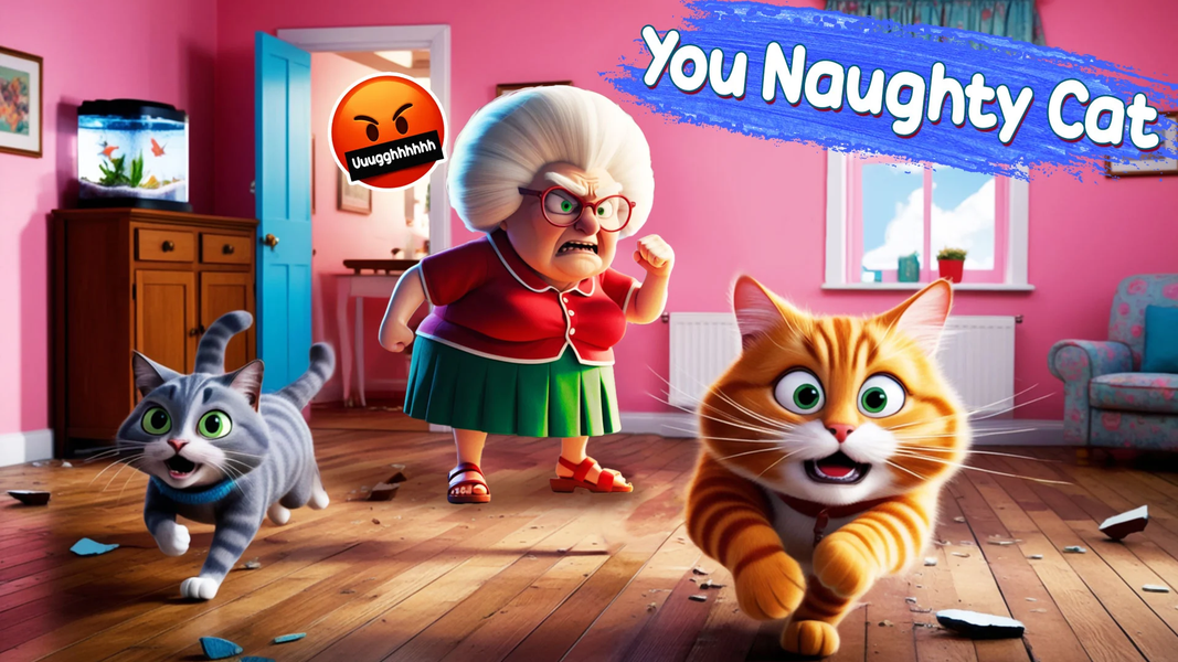 Bad Cat Simulator: Cat Chaos - Gameplay image of android game