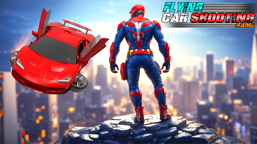 Real Flying Car Robot Shooting - عکس برنامه موبایلی اندروید