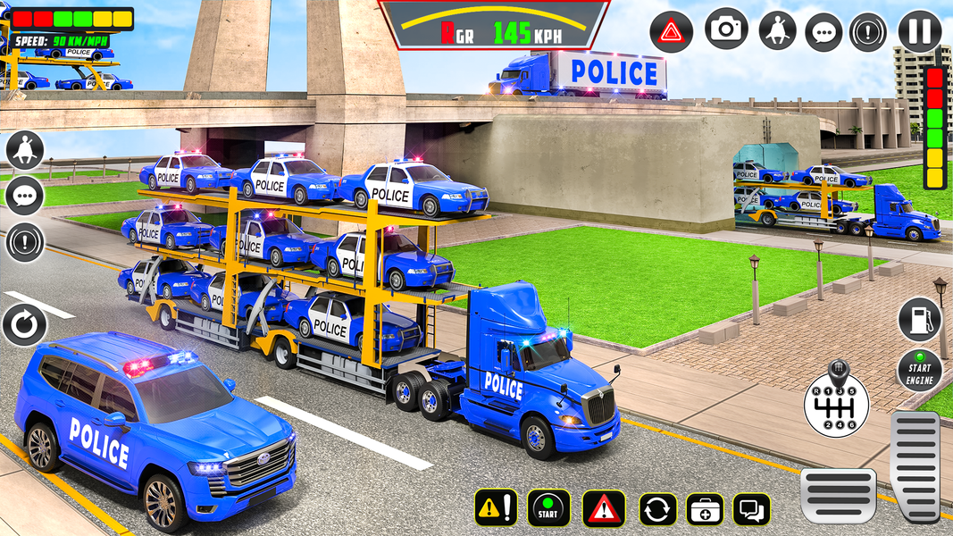 Police Vehicle Sim: Transport - عکس بازی موبایلی اندروید