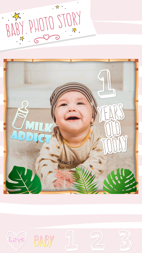Baby Photo Story Maker - Image screenshot of android app