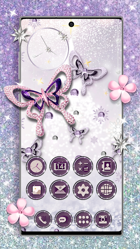 Butterfly Diamond Launcher - عکس برنامه موبایلی اندروید