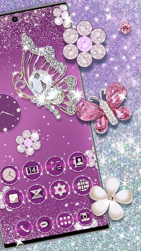 Butterfly Diamond Launcher - عکس برنامه موبایلی اندروید