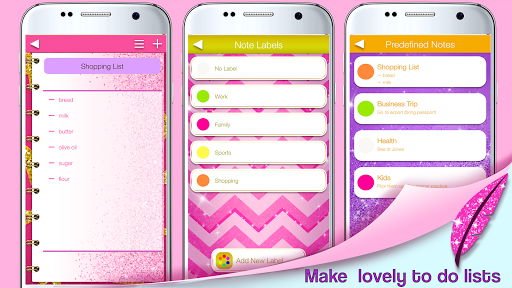 Glitter Notepad Notes - Image screenshot of android app