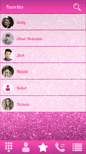 Pink Phone Dialer App - عکس برنامه موبایلی اندروید