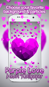 Purple Love Heart Live hd Wallpaper for Android - Download | Cafe Bazaar