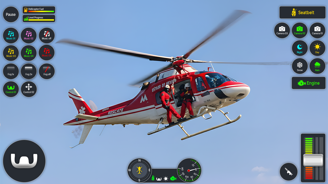 Rescue Helicopter Simulator - Gameplay image of android game