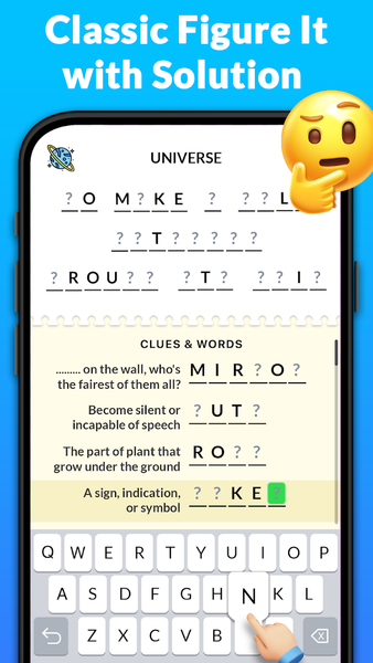 Figure it - Cryptograms Game - Gameplay image of android game
