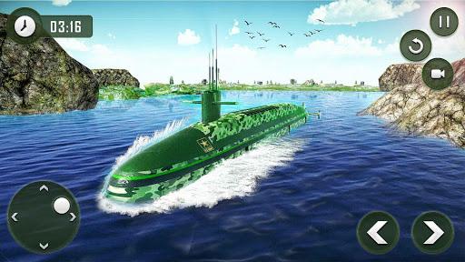 Army Submarine Transport Game - Gameplay image of android game
