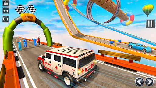 Mega Ramp Ambulance Car Stunts Game - Image screenshot of android app