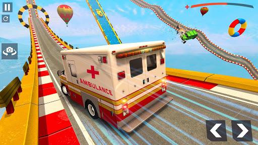 Mega Ramp Ambulance Car Stunts Game - Image screenshot of android app