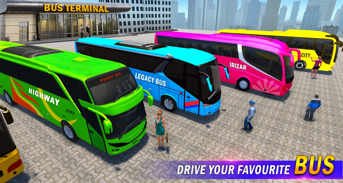 Coach Bus 3D Driving Games - عکس بازی موبایلی اندروید