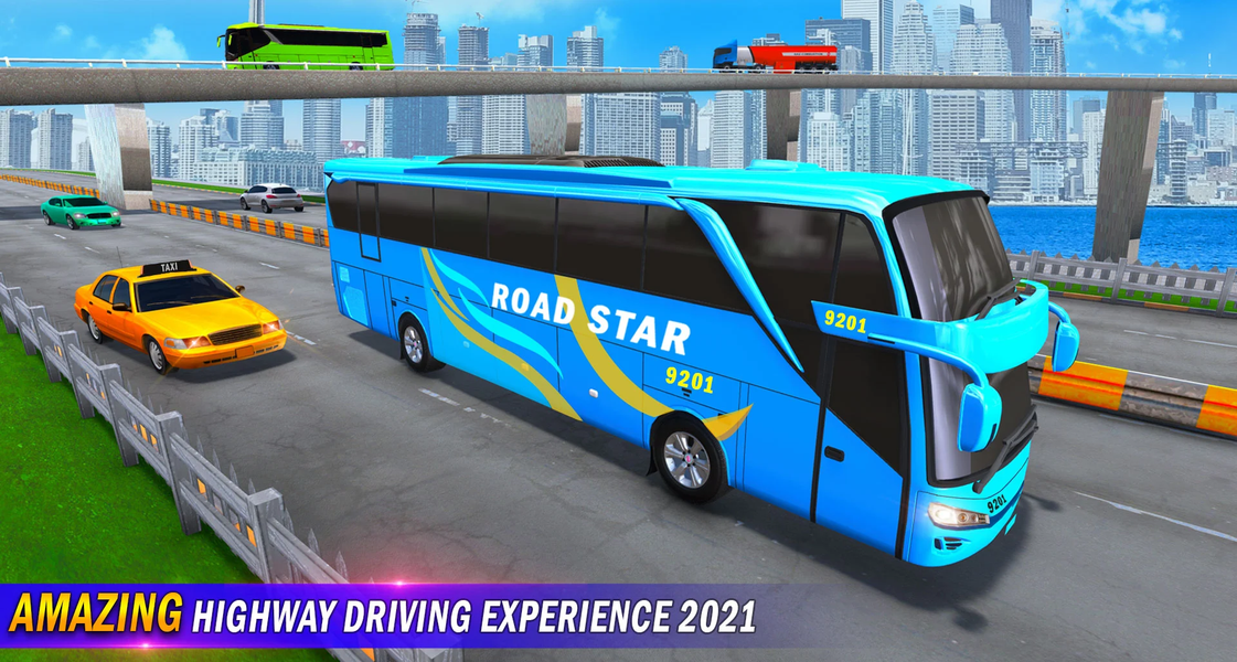 Coach Bus 3D Driving Games - Gameplay image of android game