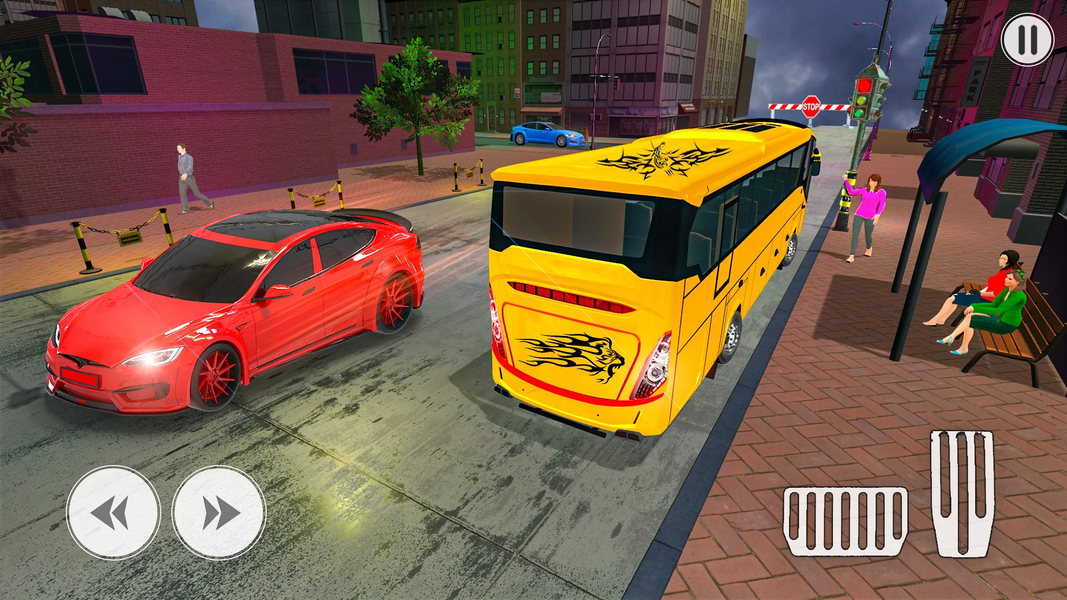 Coach Bus ۳D Driving Games - عکس بازی موبایلی اندروید