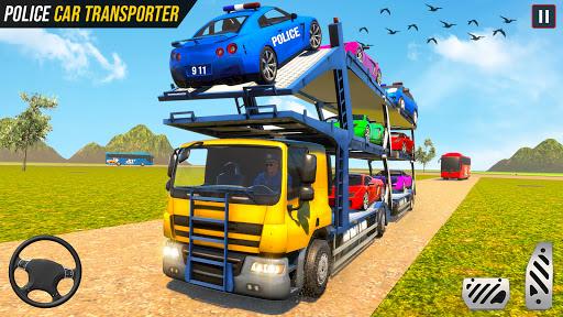 Police Car Transport Truck : OffRoad Driving Games - عکس برنامه موبایلی اندروید