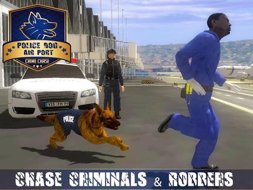 Police Dog Airport Crime Chase - Gameplay image of android game