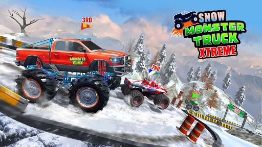 Snow Mountain Monster trucks derby racing stunts - عکس برنامه موبایلی اندروید