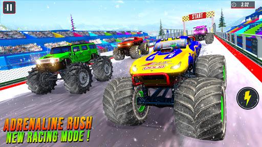 Snow Mountain Monster trucks derby racing stunts - عکس برنامه موبایلی اندروید