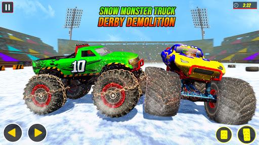 Snow Mountain Monster trucks derby racing stunts - عکس برنامه موبایلی اندروید