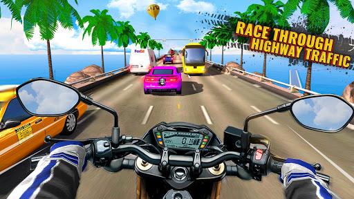 Highway Bike Traffic Moto Racer ۲۰۲۰ - عکس بازی موبایلی اندروید