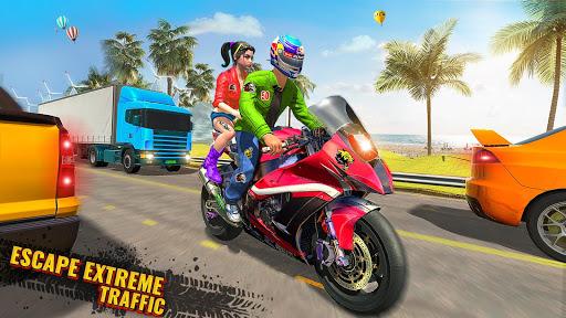 Highway Bike Traffic Moto Racer ۲۰۲۰ - عکس بازی موبایلی اندروید