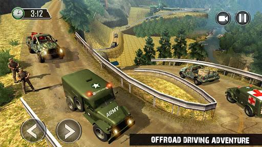 US Army Ambulance Driving Game : Transport Games - Gameplay image of android game
