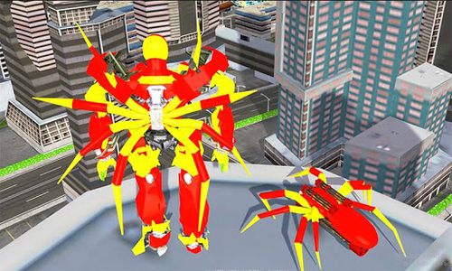 Spider Robot Sim-Amazing Spide - Gameplay image of android game