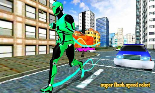 Real Police Robot:Super Lightning Robot Speed Hero - Image screenshot of android app