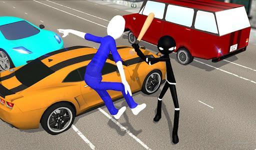 Stickman Street Fighter:Miami City Crime Simulator - عکس بازی موبایلی اندروید