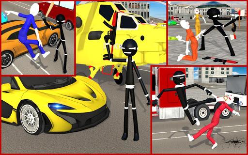 Stickman Street Fighter:Miami City Crime Simulator - عکس بازی موبایلی اندروید