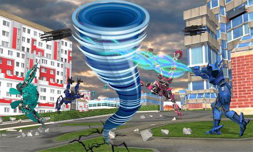 Tornado Robot:Futuristic Trans - Gameplay image of android game