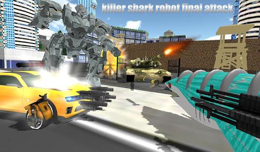Warrior Robot Shark Game:Angry Shark Simulator App - عکس بازی موبایلی اندروید