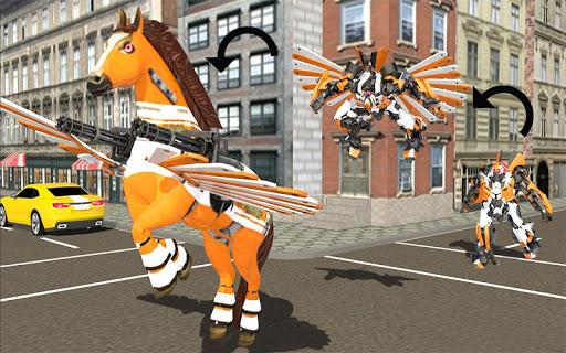 Real Robot Horse Battle:Wild Horse US Police Robot - Gameplay image of android game