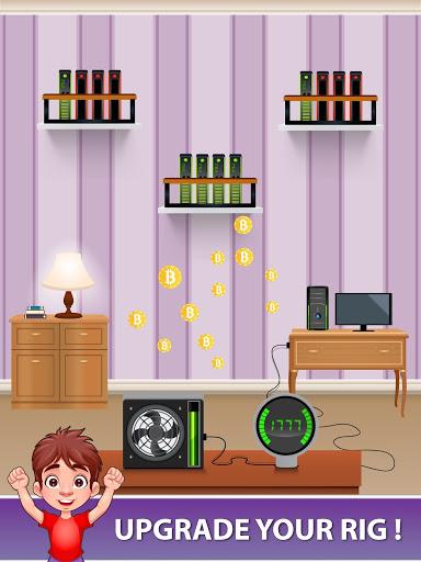 Bitcoin Mining - Cryptocurrency,Bitcoin Miner Game - عکس بازی موبایلی اندروید