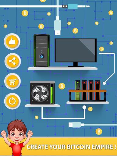 Bitcoin Mining - Cryptocurrency,Bitcoin Miner Game - عکس بازی موبایلی اندروید