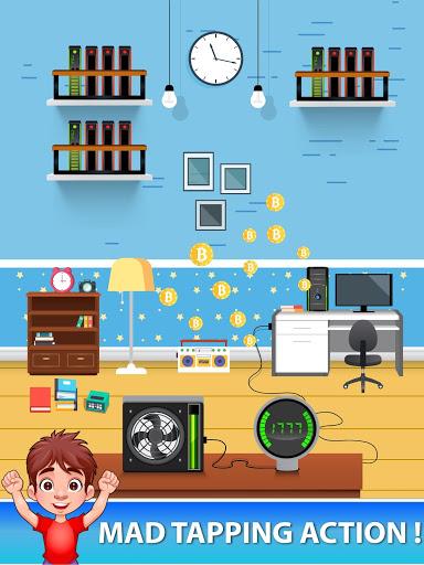 Bitcoin Mining - Cryptocurrency,Bitcoin Miner Game - عکس بازی موبایلی اندروید