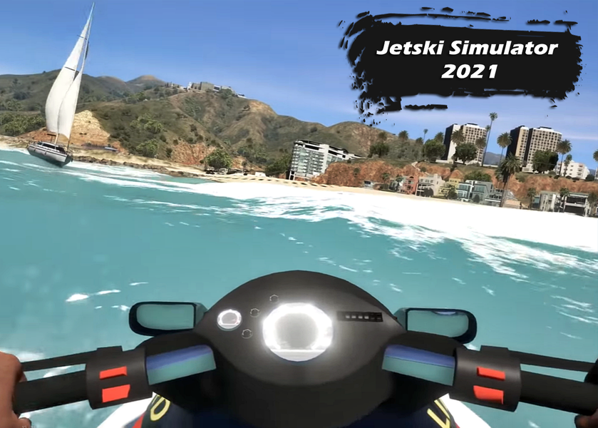 Jetski Shark Attack Racing Gam - Image screenshot of android app