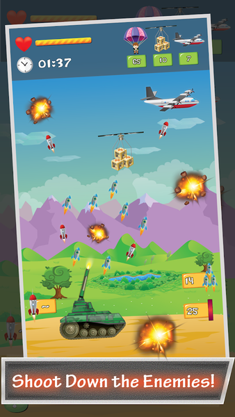 Tank Sky War - Gameplay image of android game