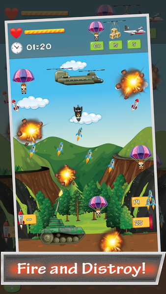 Tank Sky War - Gameplay image of android game