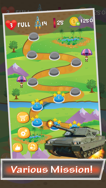 Tank Sky War - عکس بازی موبایلی اندروید
