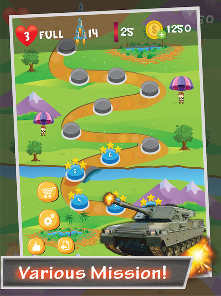 Tank Sky War - عکس بازی موبایلی اندروید