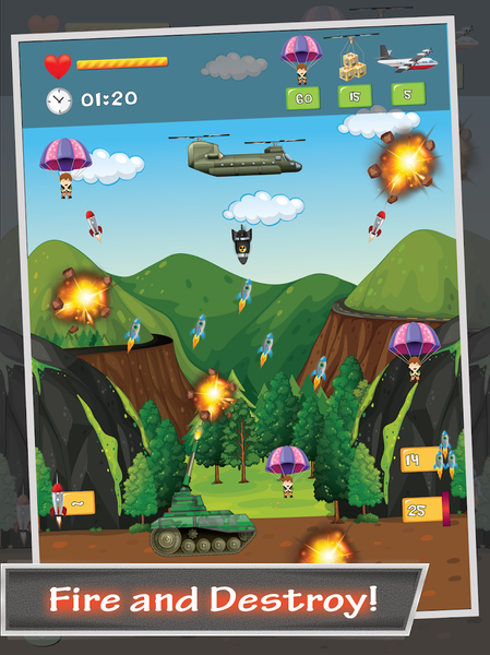 Tank Sky War - عکس بازی موبایلی اندروید