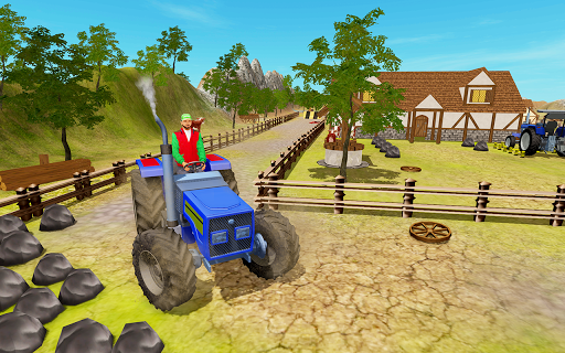 Real Tractor Parking Drive - Gameplay image of android game